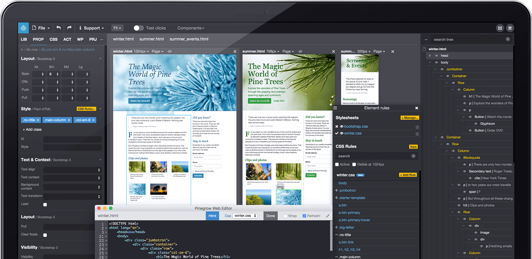 Website software mac